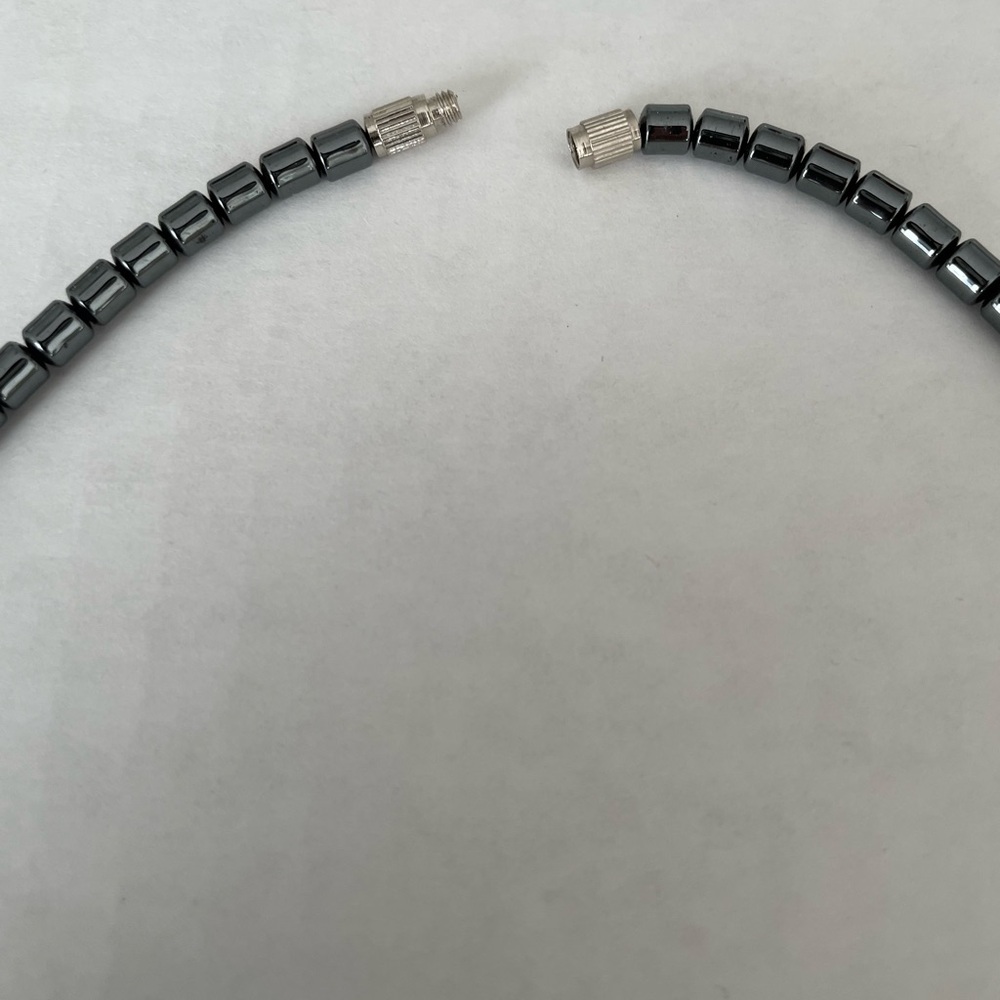 Hematite Concentric Circle Necklace - image 4